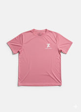 Pink Zuperior Dry Fit Tee with Logo