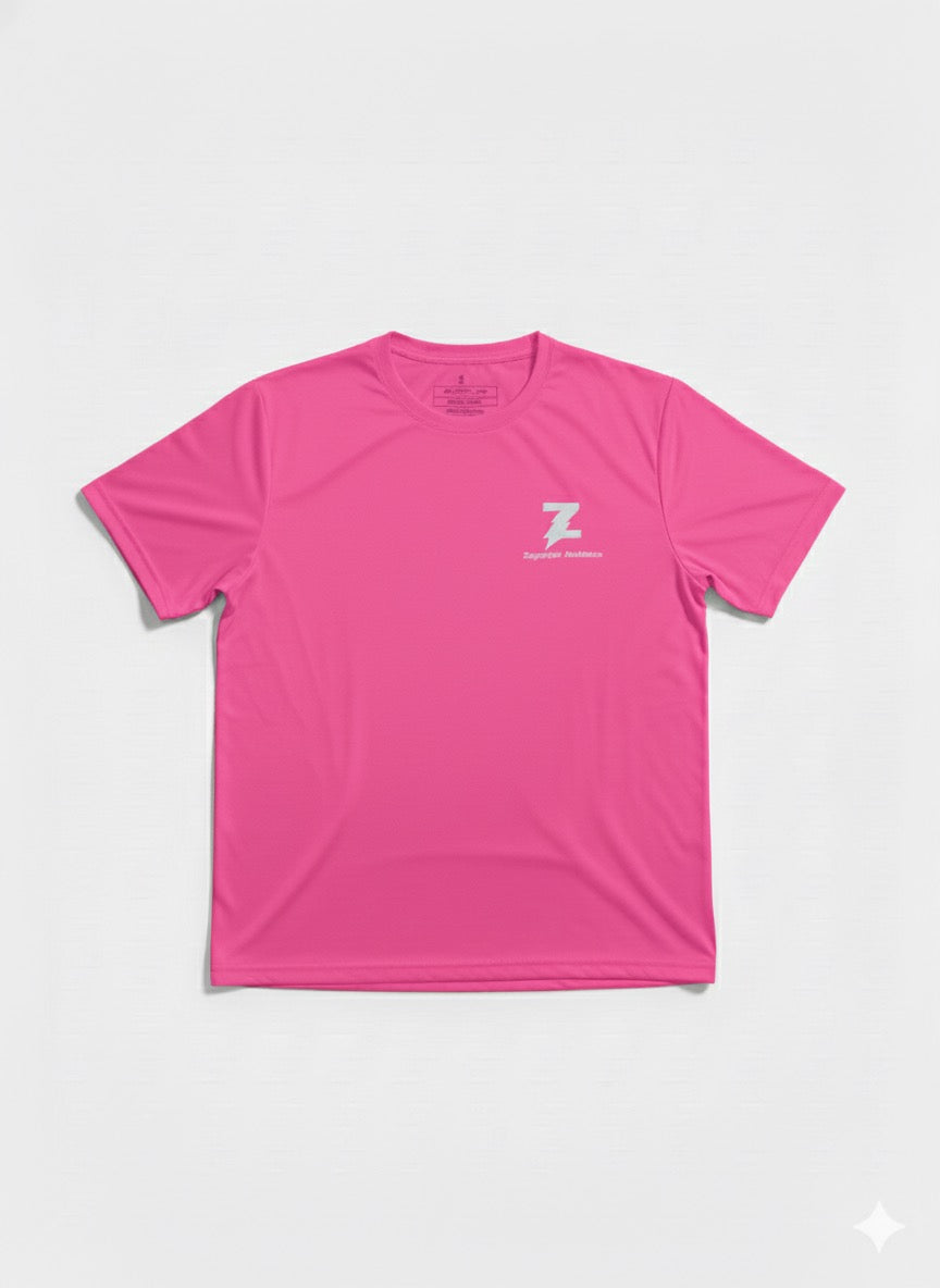 Pink t-shirt with logo