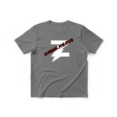 Gray t-shirt with large logo 