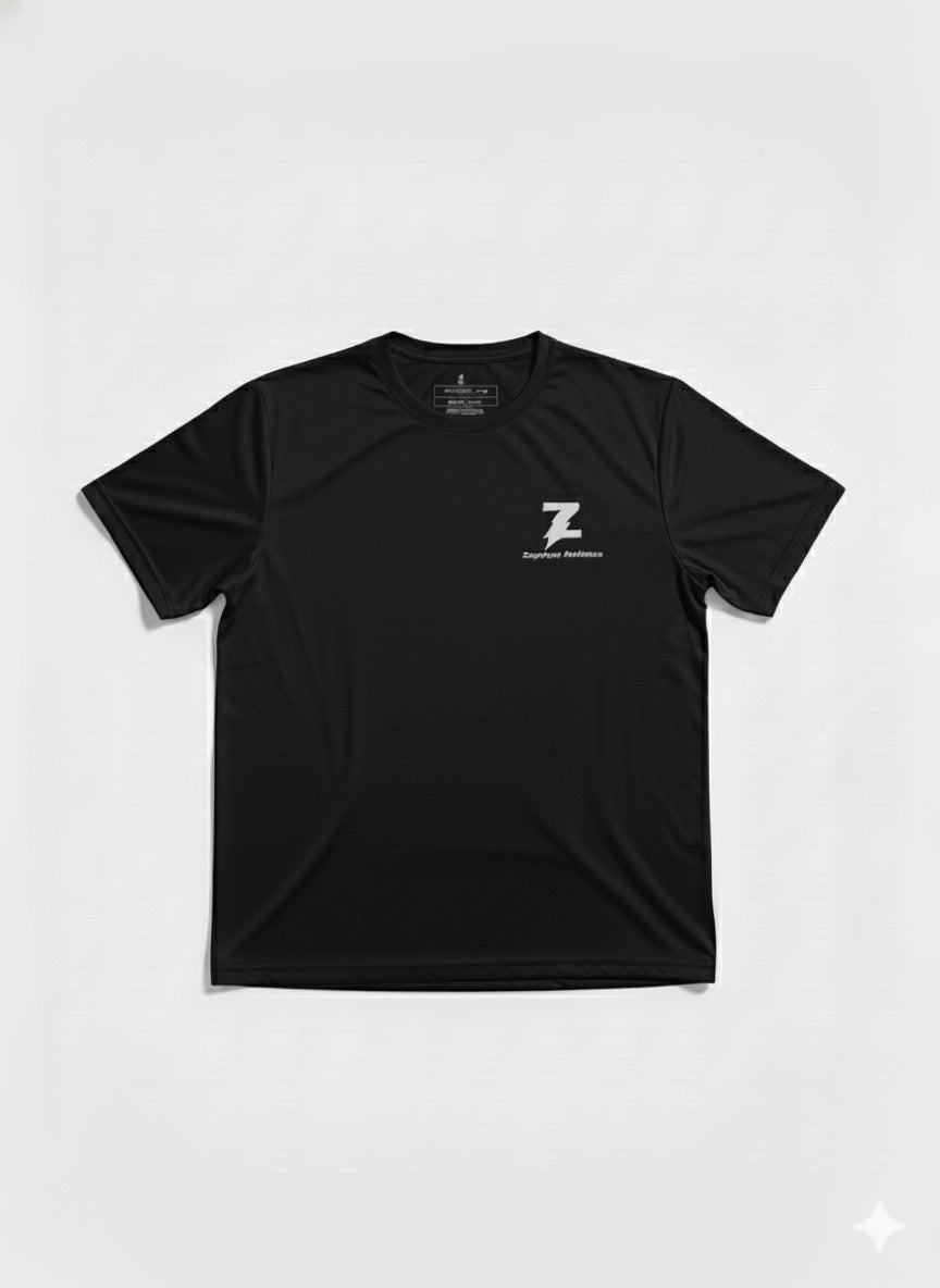 Front, Black Shirt with logo